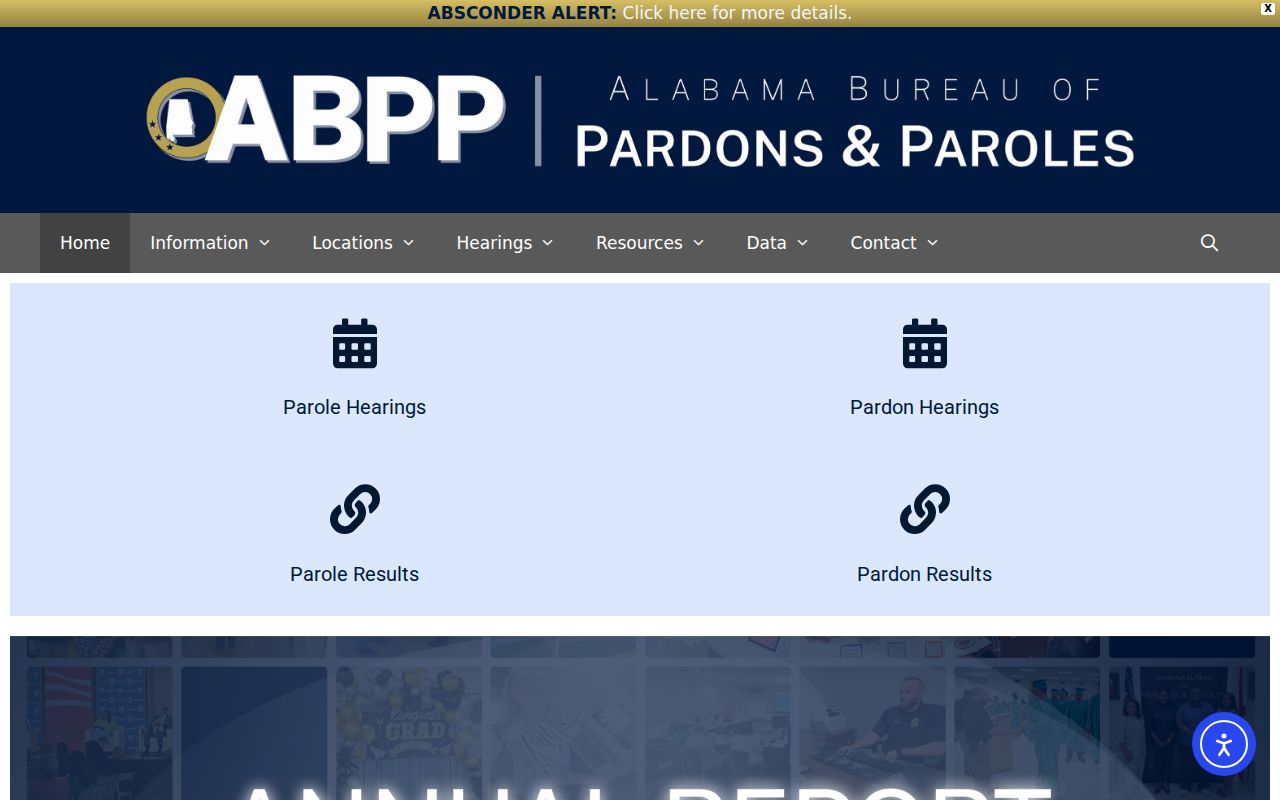 Alabama parole records access for Sumter County criminal history