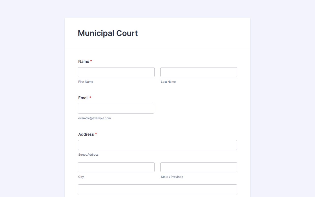 Livingston criminal history citation payment form