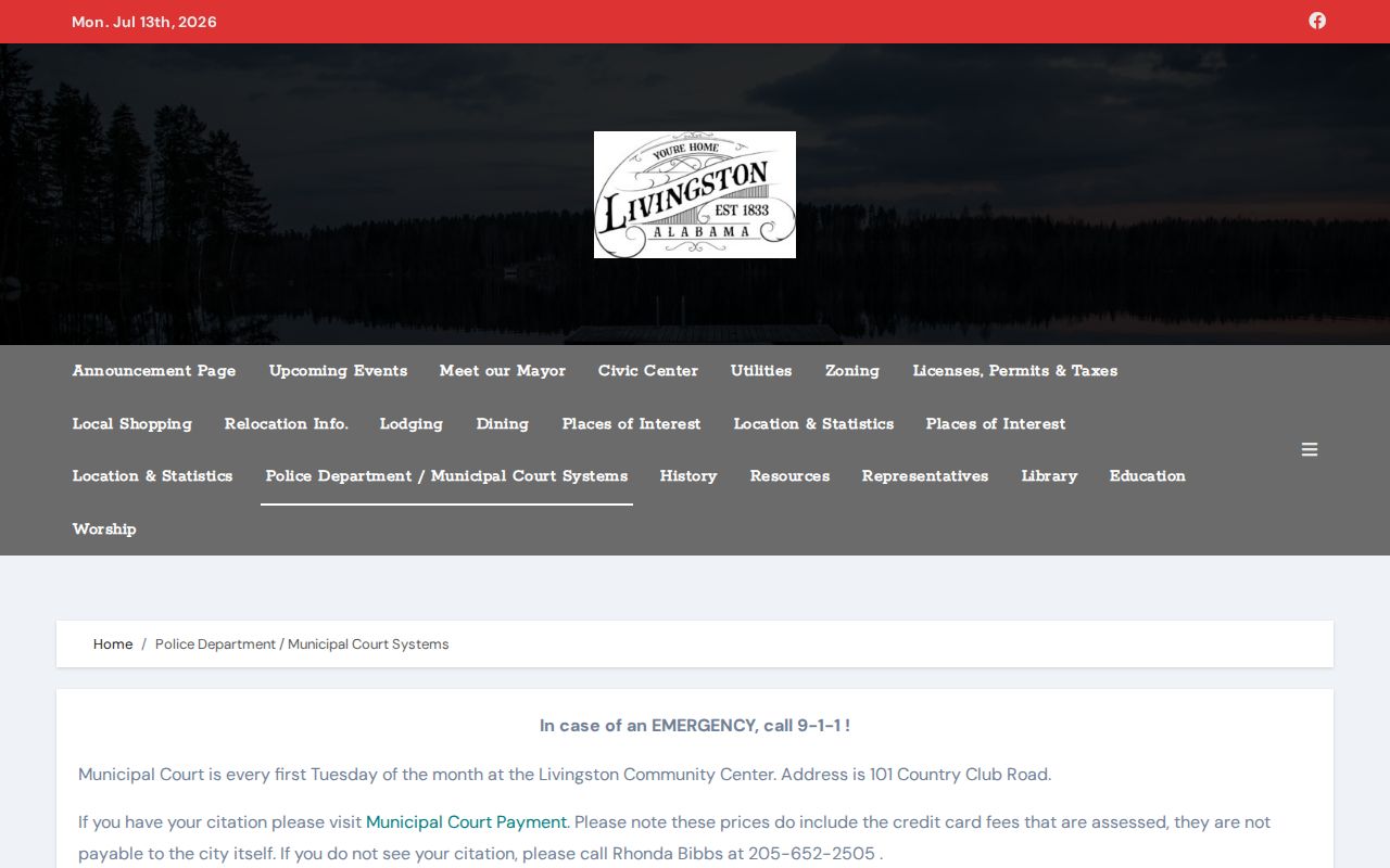 Livingston criminal history public safety and police page