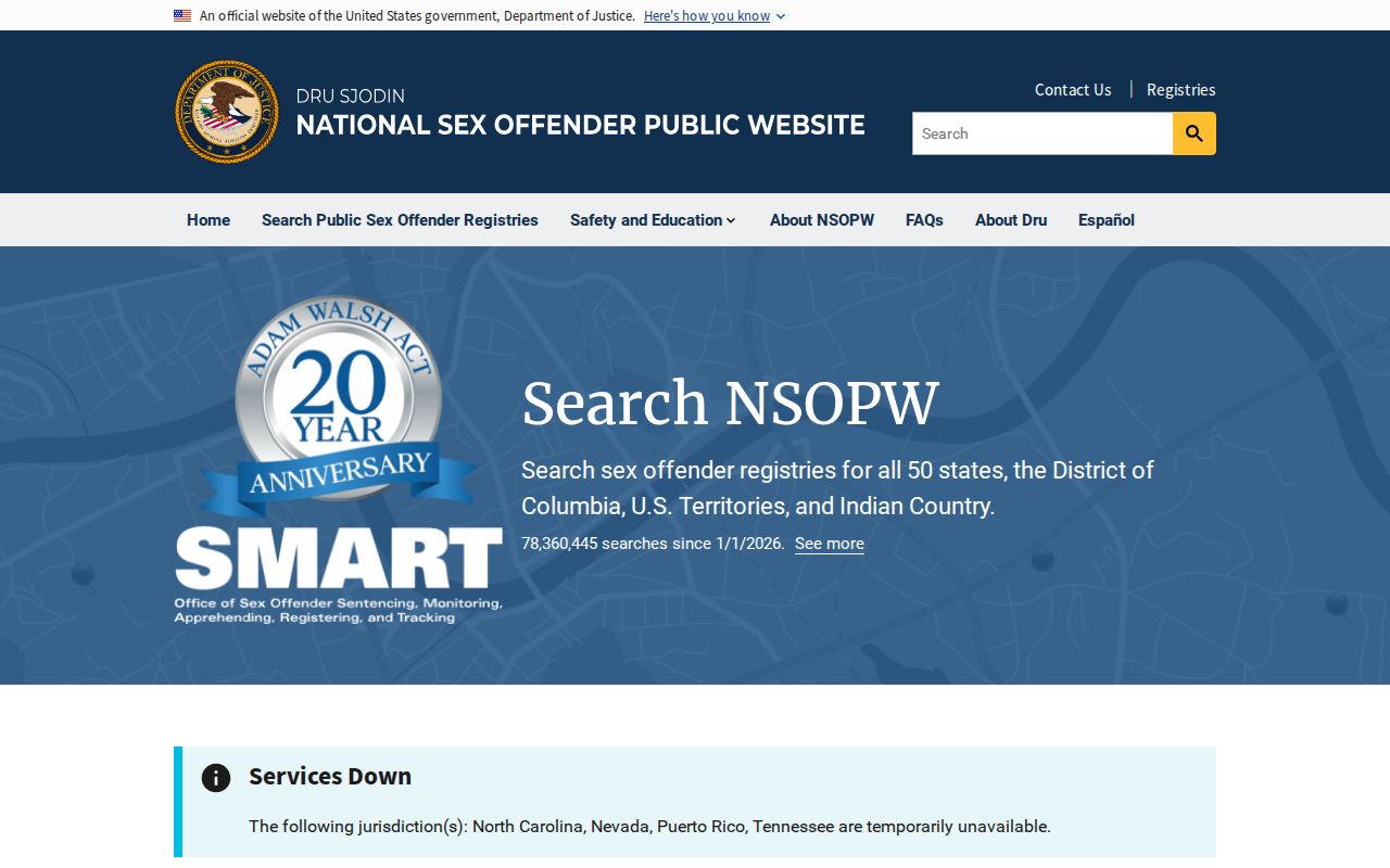 NSOPW cross-state sex offender search for Sumter County residents