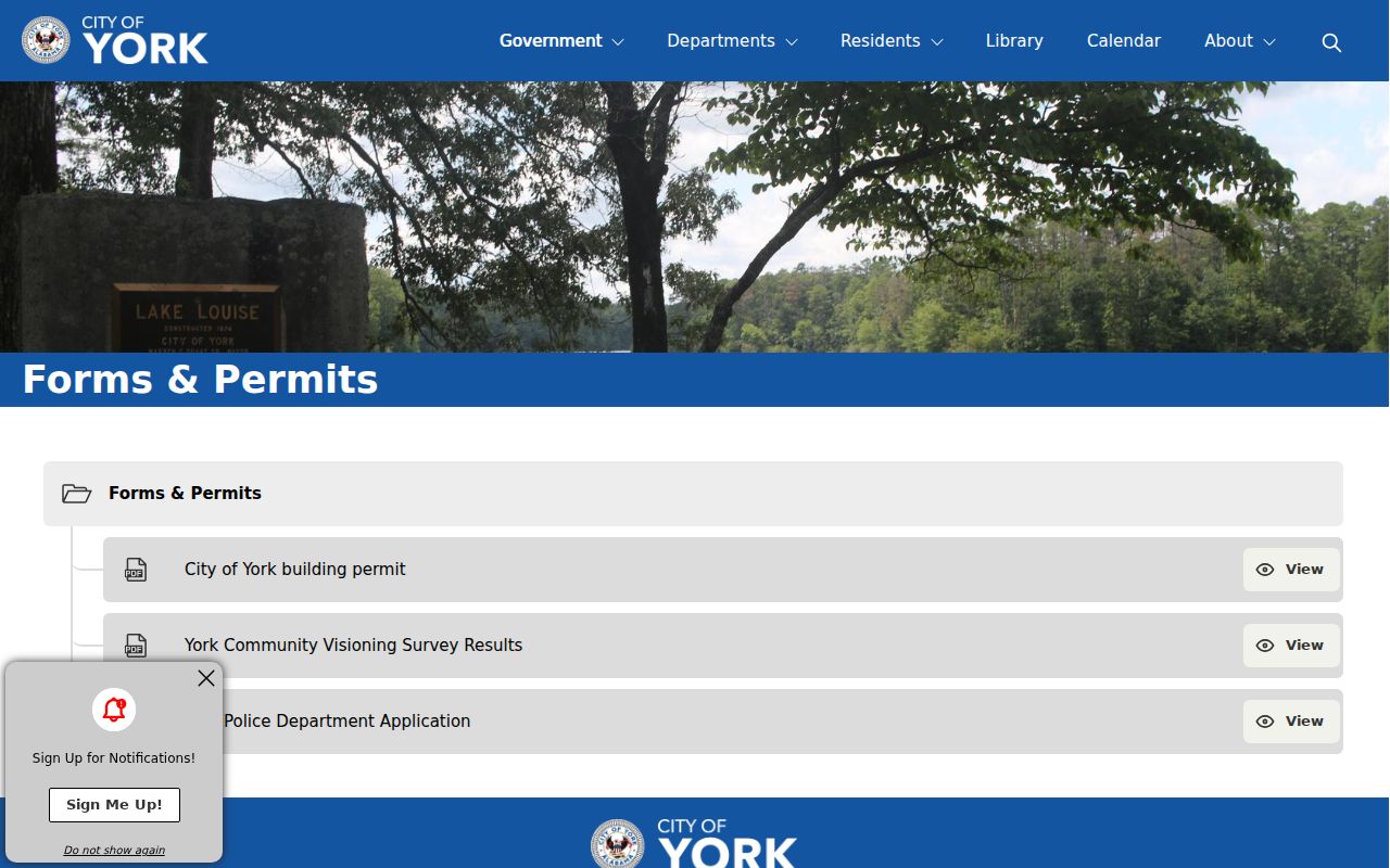 York criminal history forms page without police record form